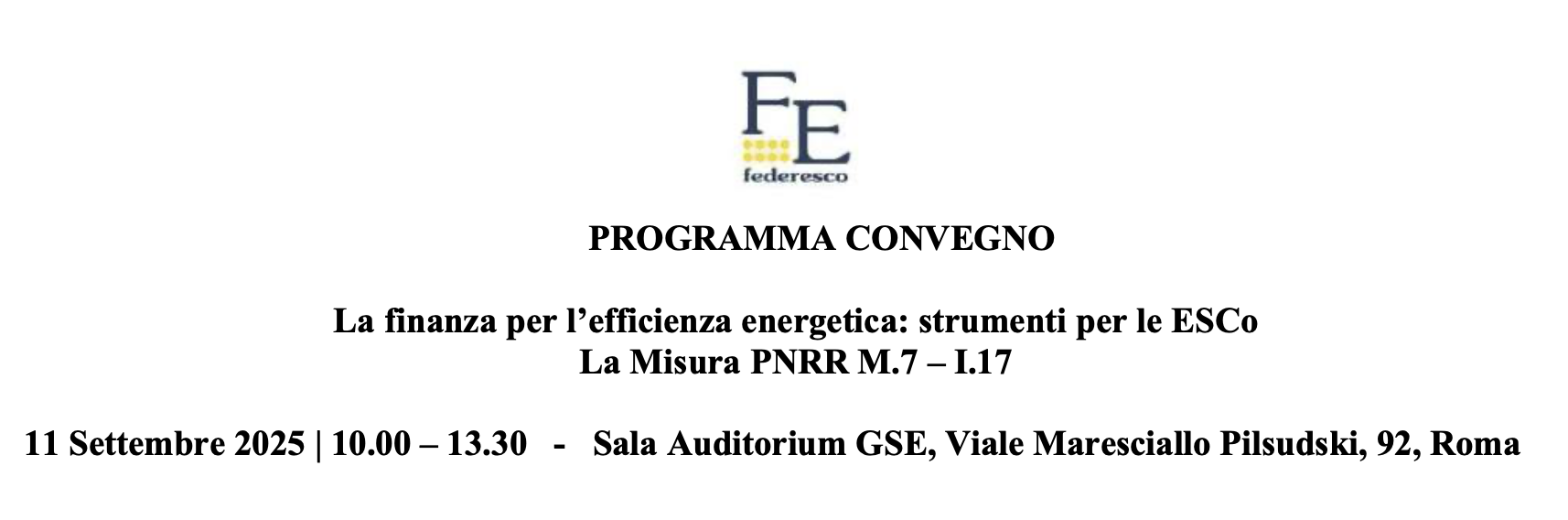 La finanza per l’efficienza energetica: strumenti per le ESCo